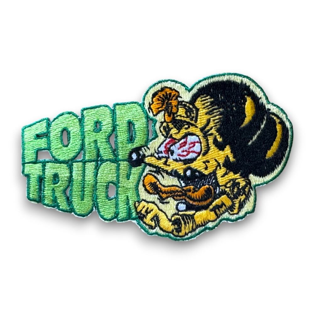 Vintage Rat Fink Ford Truck Embroidered Patch Ed Roth Style 1970s Kustom Kulture